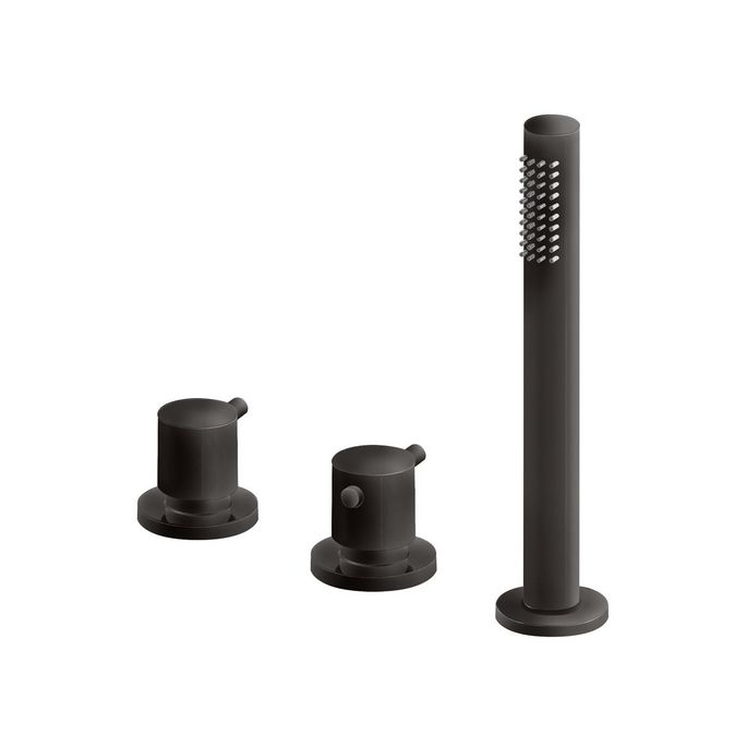 Pure Duero CN5310-ZW 3-hole bathtub rim combination thermostatic matte black