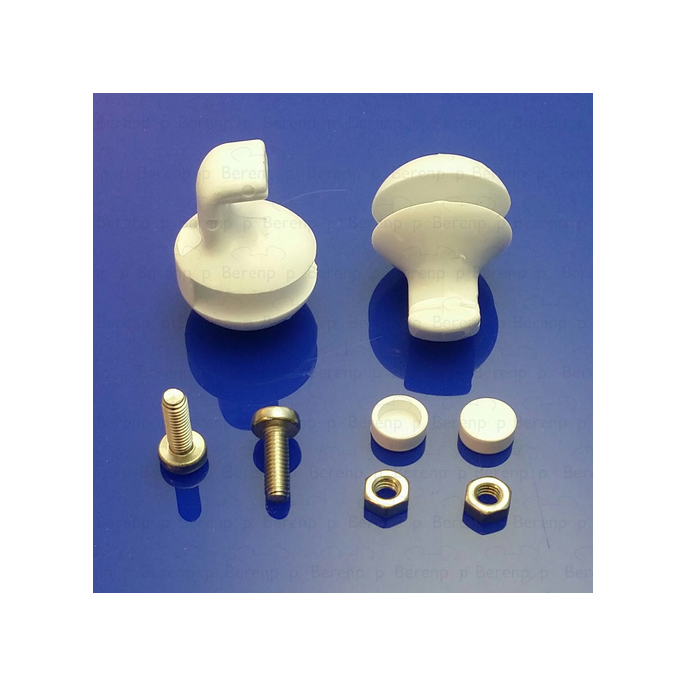 Sealskin Duka 3000 Laufwagen-Set (2 x unten) für Viertelkreis-Schiebetüren, weiß *nicht mehr lieferbar*