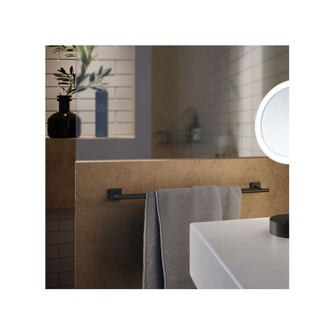 Smedbo Haus RB3364 doppelt Handtuchhalter 65cm schwarz