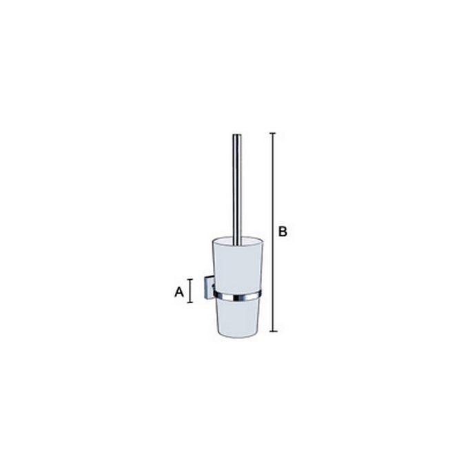 Smedbo House RX333 toilet brush holder white