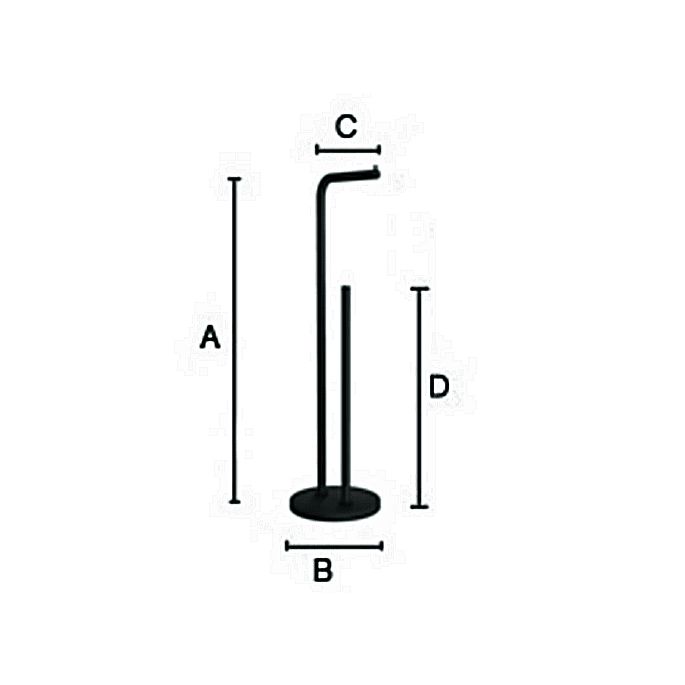 Smedbo Beschläge BB1230 Toilettenpapierhalter mit Reservepapierhalter mattschwarz