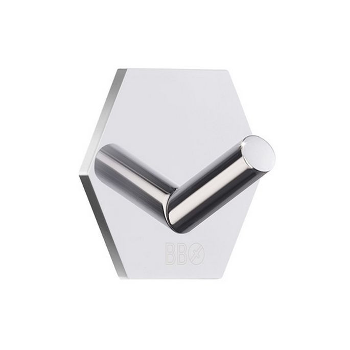 Smedbo Beslagsboden BK1160 Design Handtuchhak Sechskant poliert Edelstahl