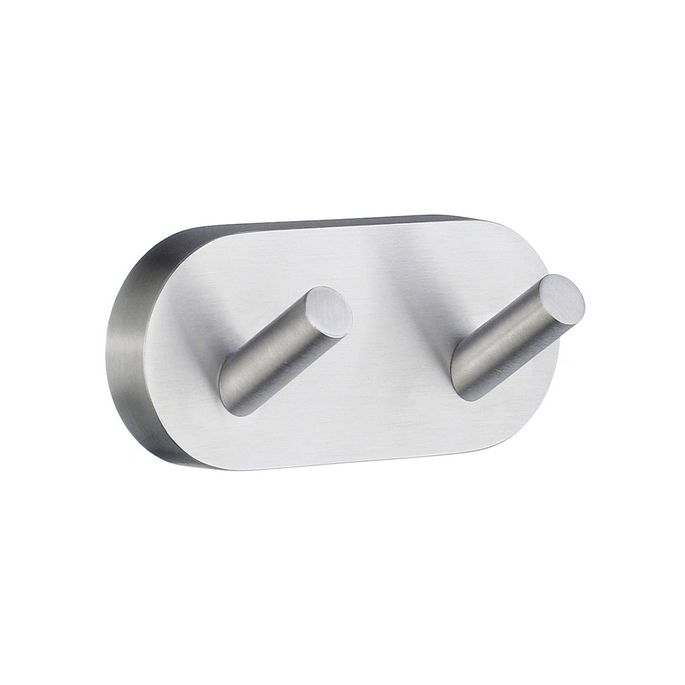 Smedbo Home HS356 doppelt Handtuchhak Chrom matt