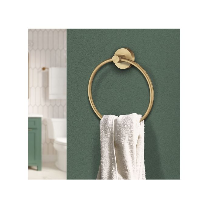 Smedbo Startseite HV344 Handtuchring Messing matt