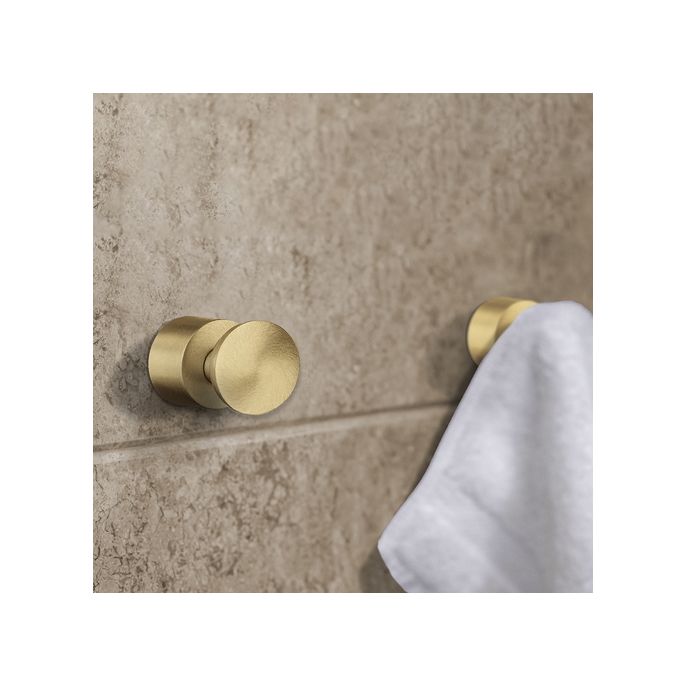 Smedbo Home HV3455 Handtuchhak (2 Stück) Messing matt