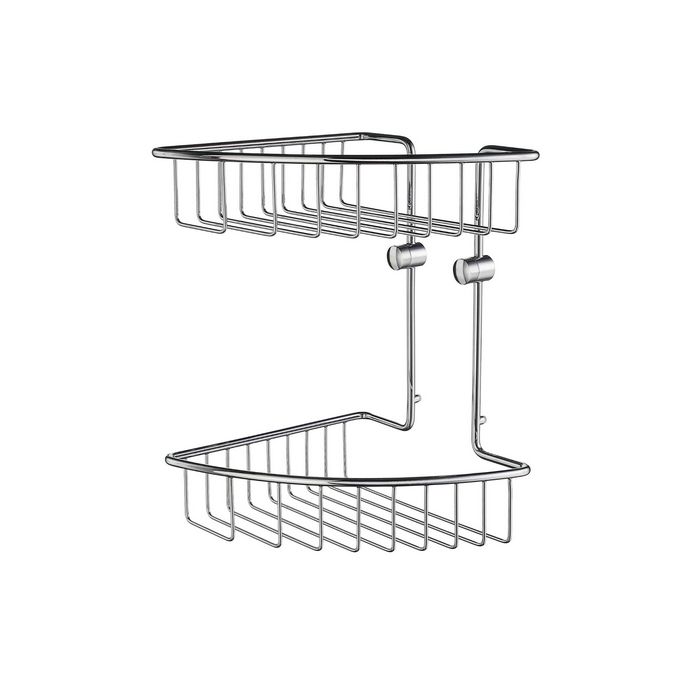 Smedbo Haus RS377 doppelt Duschkörbe chrom matt