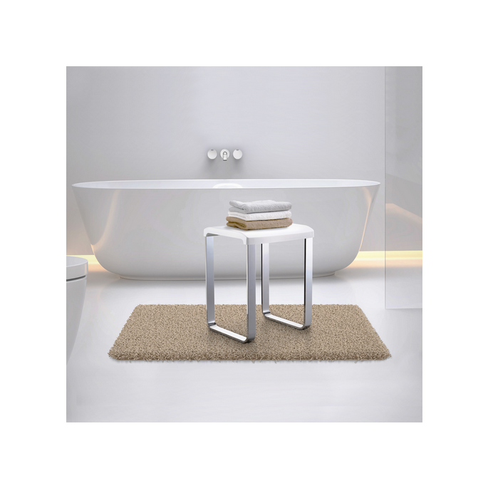 Smedbo Living Basic FK406 shower stool white with chrome