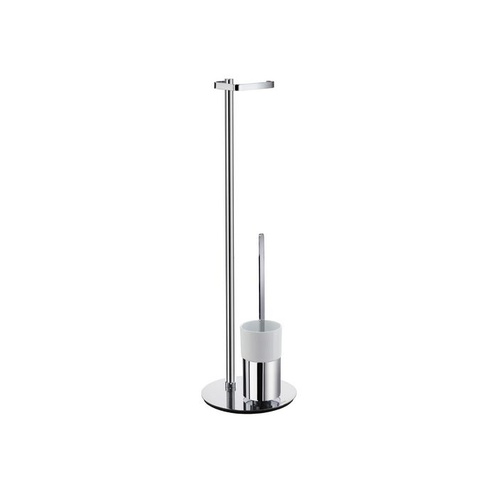 Smedbo Outline FK312P toilet brush holder with toilet roll holder standard chrome