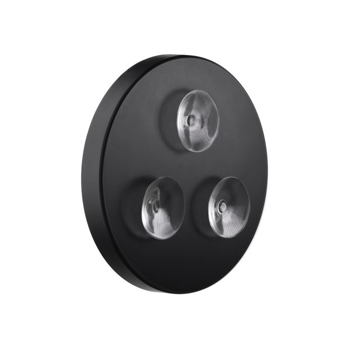 Smedbo Outline Lite FB625 vergrootspiegel met zuignappen en led verlichting 7x zwart