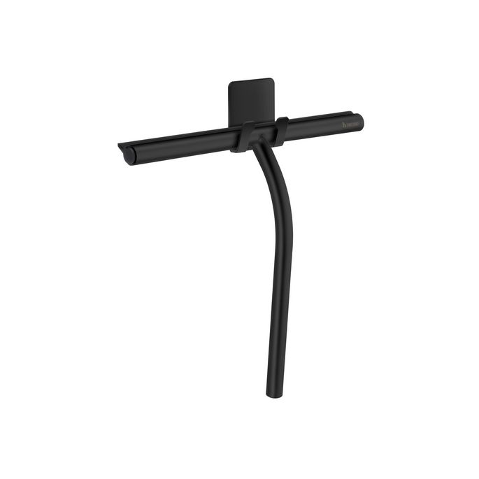 Smedbo Sideline DB2140 shower wiper with adhesive holder black stainless steel