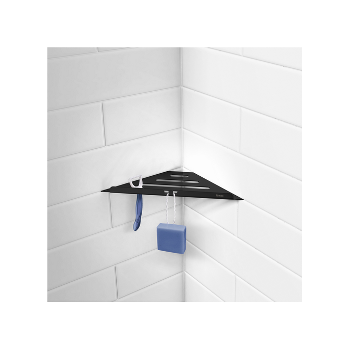 Smedbo Sideline DB3060 corner shelf matte black