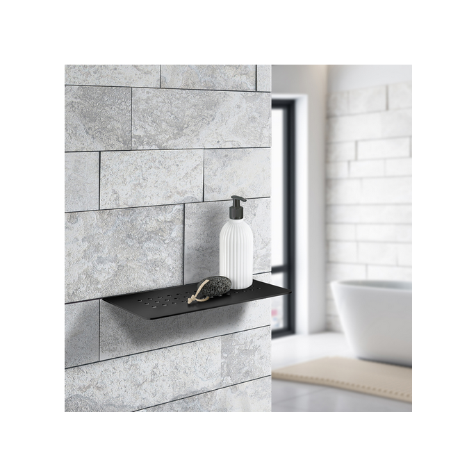 Smedbo Sideline DB3061 shelf 25 cm matte black