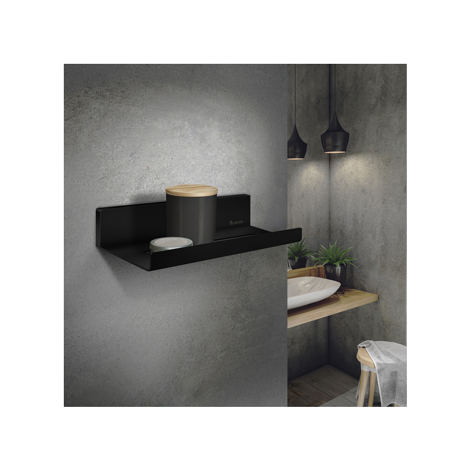 Smedbo Sideline DB5001 shelf 25 cm matte black