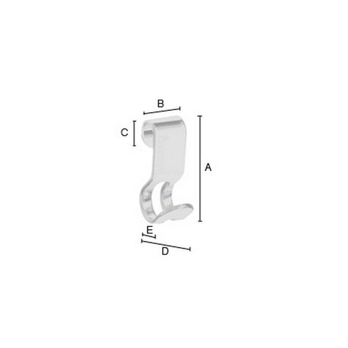 Smedbo Sideline DK2100 Haken für Duschkörbe (2 Stück) chrom