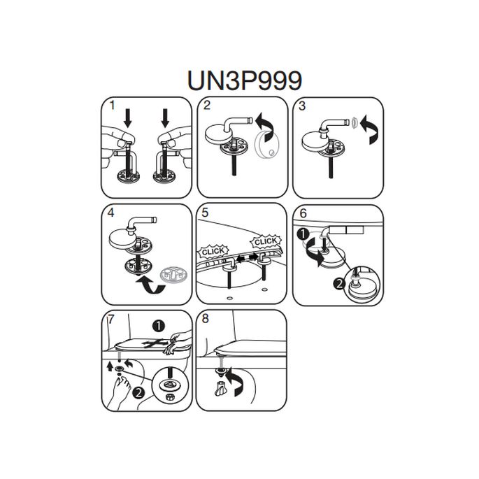 Pressalit T2 316000-UN3999 toilet seat with cover white