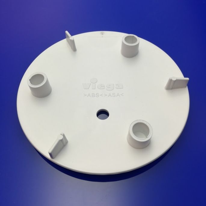 Viega Tempoplex 560805 afdekplaatje voor douchesifon ø112mm wit