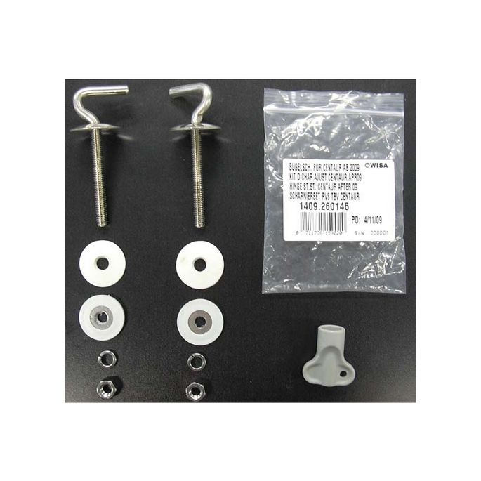 Wisa Centaur (2009 onwards) 1409260146 set of 2 hinges stainless steel