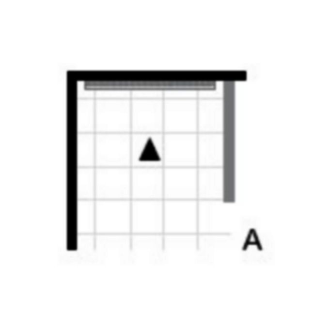 Easy Drain EDFTW1000 Fixt 50 Wandablaufrinne 100x9,8x2cm Seitenauslauf 109mm Edelstahl (Outlet)