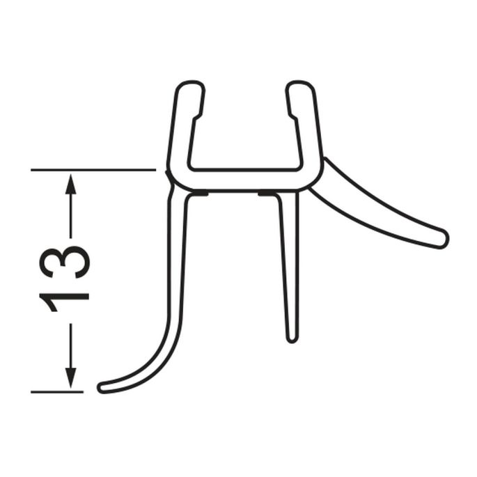 Artweger Pureline PLZ105 afdichtingsstrip horizontaal