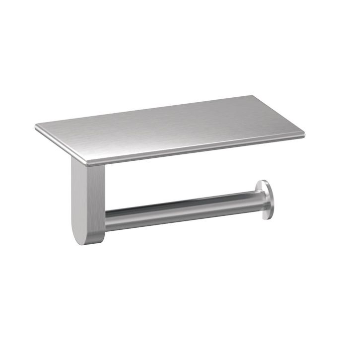 Brauer 5-NG-223 toilet roll holder with shelf stainless steel brushed pvd