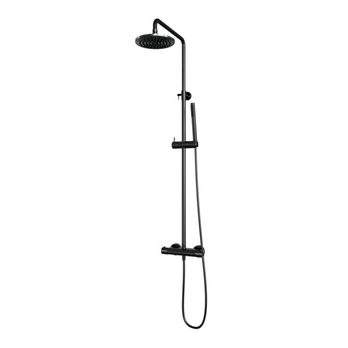 Brauer Carving 5-GM-087-1 surface-mounted thermostatic rain shower SET 01 gunmetal brushed PVD