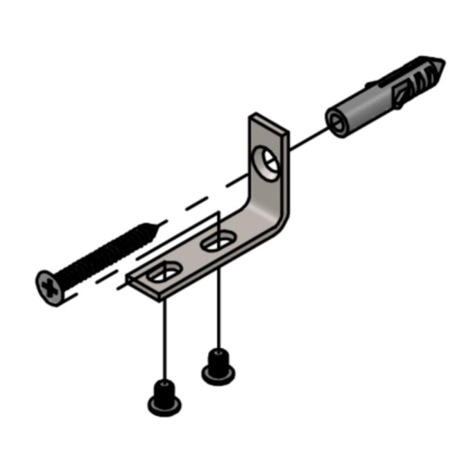 Clou CL10603012 mounting bracket for Flush, New Flush and Mini Wash Me fountains