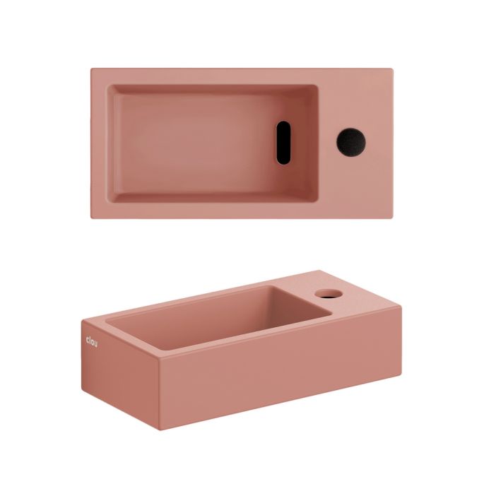 Clou Flush 3 CL0340030 Keramik Handwaschbecken 36cm matt rosa