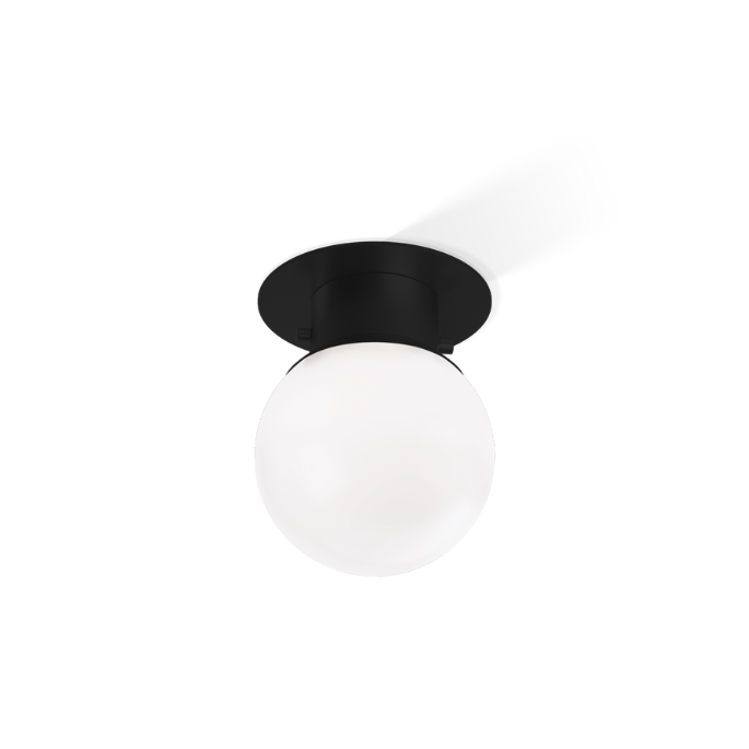 Decor Walther 0213160 GLOBE 20 plafondlamp ø19cm mat zwart