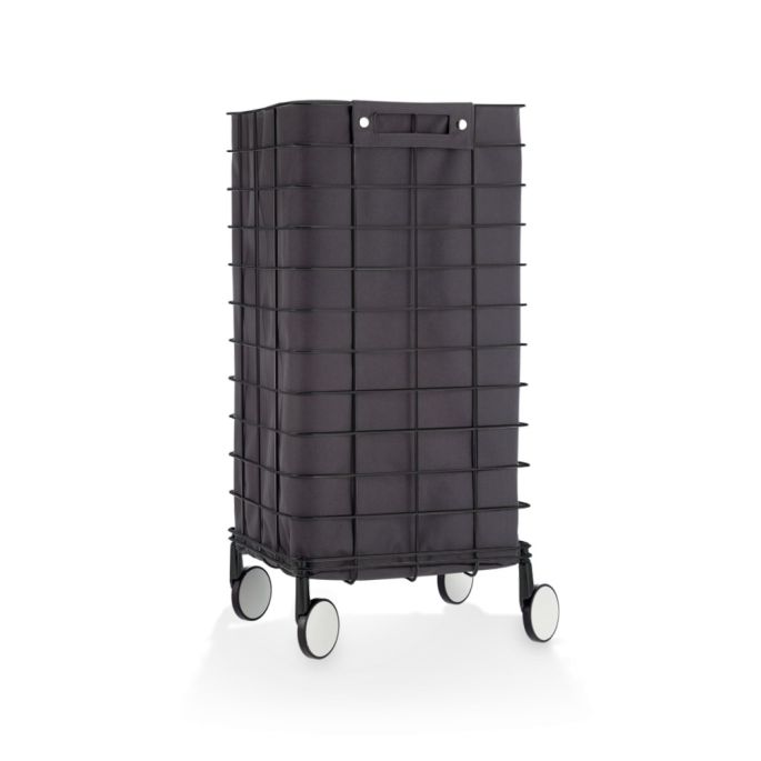 Decor Walther 0613760 WR 1 wasmand roestvrij staal zwart/ mat zwart