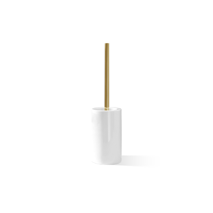 Decor Walther 0826052 DW 6100 toiletborstelgarnituur staand porselein wit/ goud
