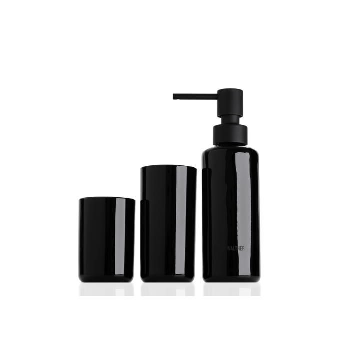 Decor Walther 0940063 POP UP glas set zwart/mat zwart