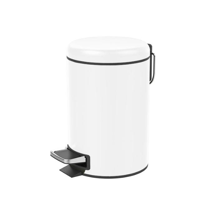 Decor Walther Basic 0615750 TE 35 Pedaleimer weiß matt