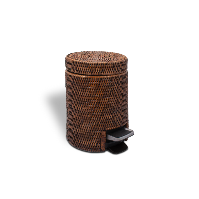Decor Walther Korb 0939492 Korb TE Pedaleimer dunkel Rattan