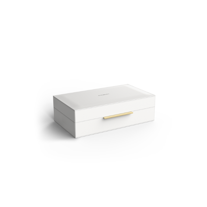 Decor Walther Brownie 0939850 BROWNIE BOX L multi box met deksel kunstleder wit