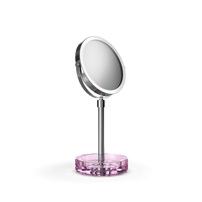 Decor Walther Crystal 0941761 KR KSA vergrootspiegel 1x en 5x pink crystal/ chroom
