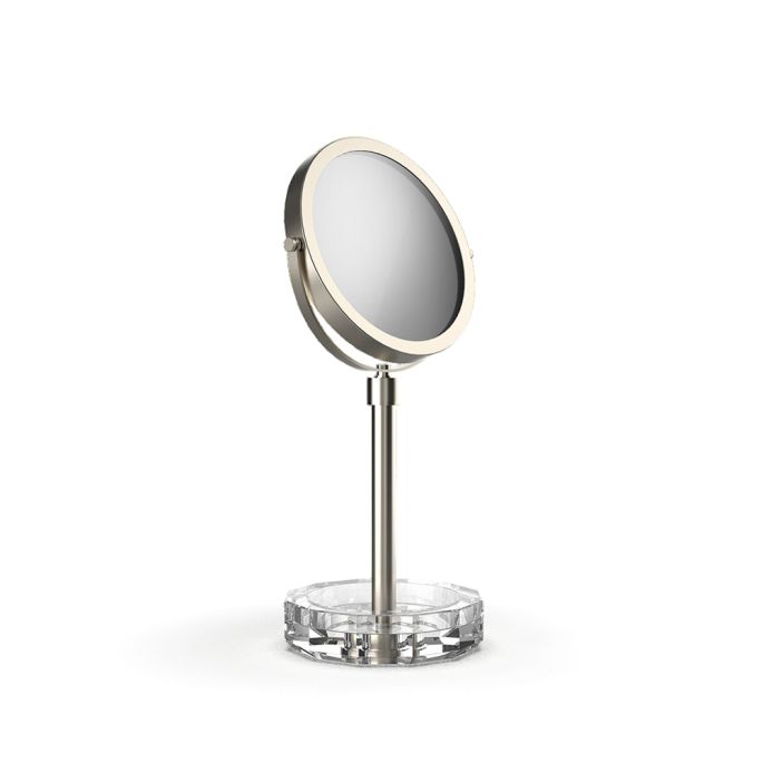 Decor Walther Crystal 0942056 KR KSA vergrootspiegel 1x en 5x clear crystal/ geborsteld nikkel