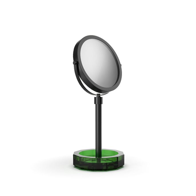 Decor Walther Crystal 0942196 KR KSA vergrootspiegel 1x en 5x english green crystal/ mat zwart