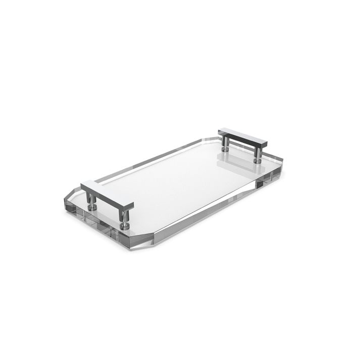 Decor Walther Crystal 0942456 KR TAB tray clear crystal/ chroom