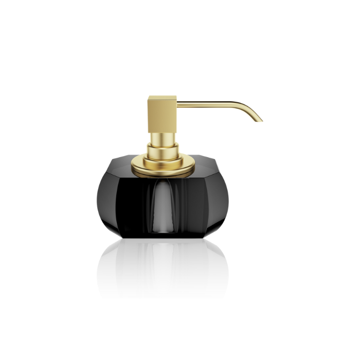 Decor Walther Kristall 0933494 KR SSP Seifenspender Kristall anthrazit Glas - matt gold