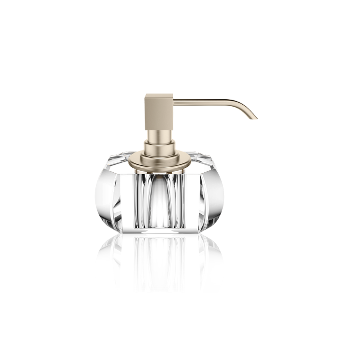 Decor Walther Kristall 0939156 KR SSP zeepdispenser Crystal helder glas - geborsteld nikkel