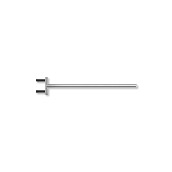 Decor Walther Mikado Tec 0523578 MK TEC HTH1 handdoekhouder 40cm RVS geborsteld/mat zwart