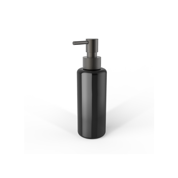 Decor Walther Porter 0863166 TT PORTER soap dispenser black glass frosted dark metal