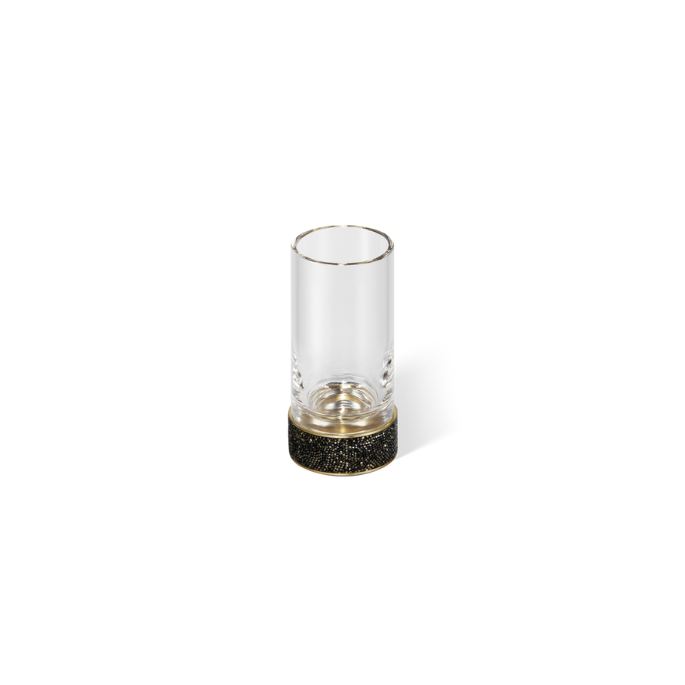 Decor Walther Rocks 0933967 ROCKS SMG glashouder mat donker metaal en mat goud/ helder glas