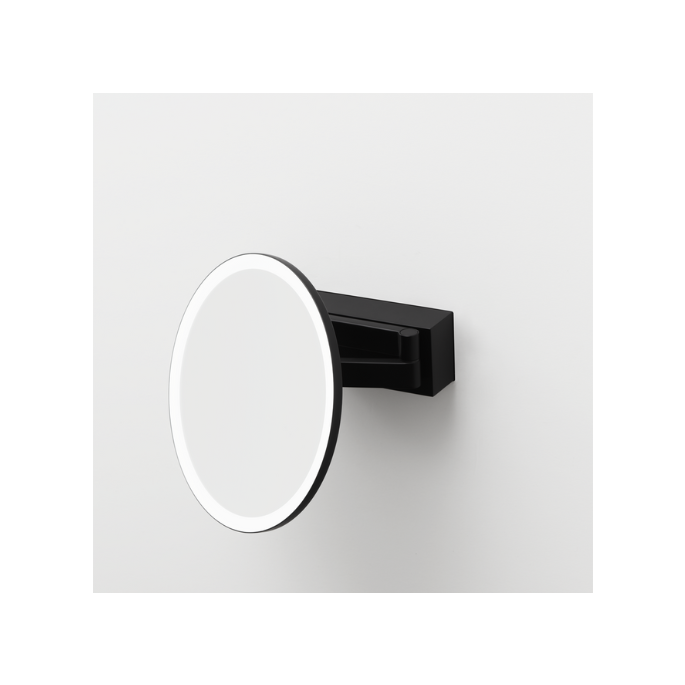 Decor Walther Vision R 0123160 led Kosmetikspiegel 5x mattschwarz