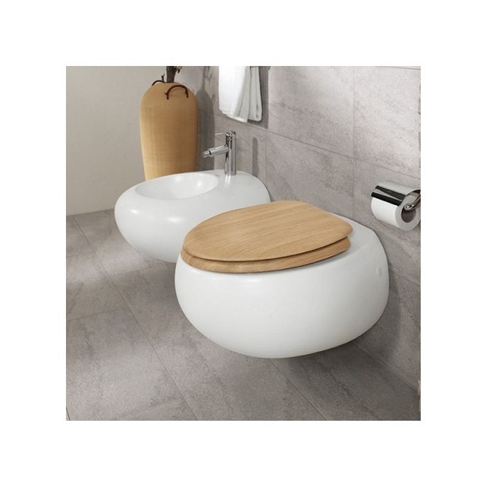 Villeroy en Boch Pure Stone 98M16100 WC-Sitze mit Deckel Eiche *nicht mehr lieferbar*