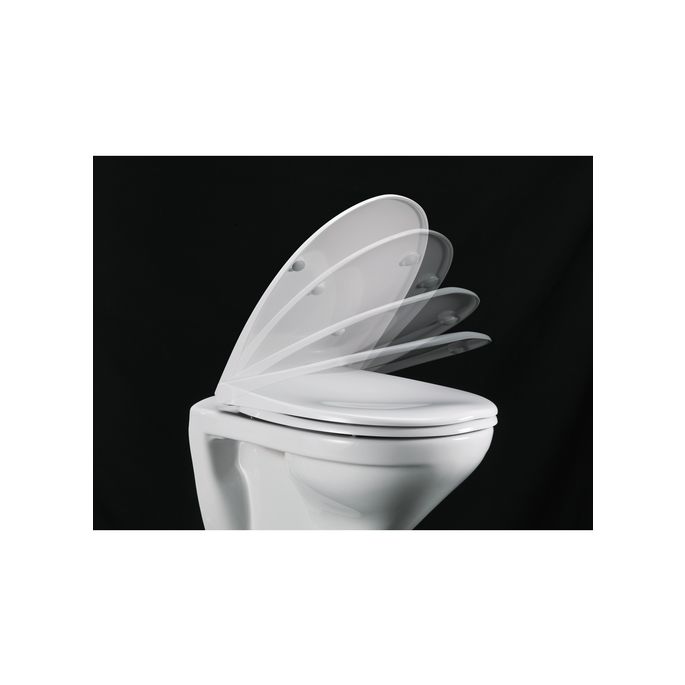 Pressalit Scandinavia PLUS 758001-D05999 toilet seat with lid black