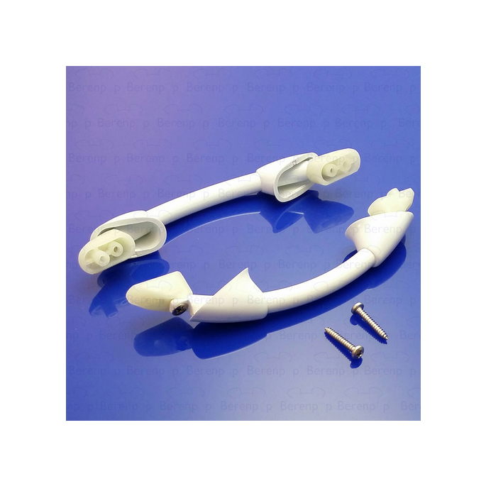 Sealskin Duka 3000 binnen- en buitengreep tbv kwartronde schuifdeur, wit *niet meer leverbaar*