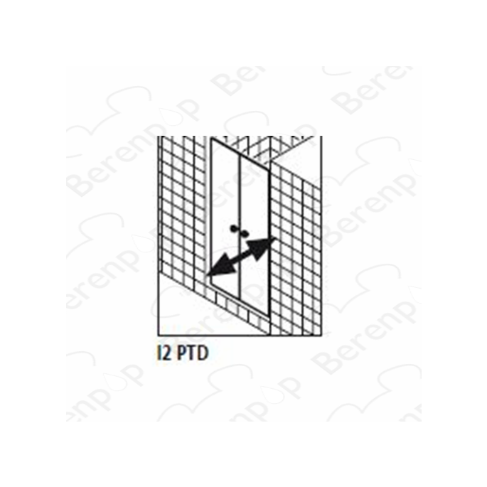 Kermi Ibiza EDI2PTD0426905K (2534045) set spatwaterdichtingen 2 x 55cm