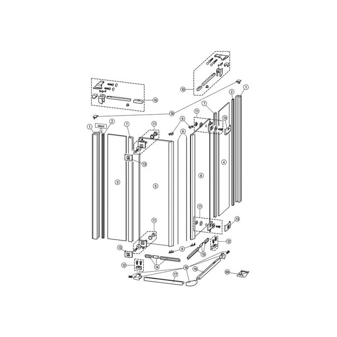 Huppe 1002, 054922 afvoerprofiel links