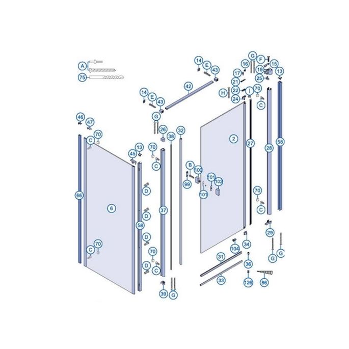 Koralle Ausgabe L43796 ( 2537251 ) gerade Bodenleiste